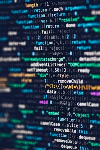 Photo de Markus Spiske sur Unsplash montrant du JS